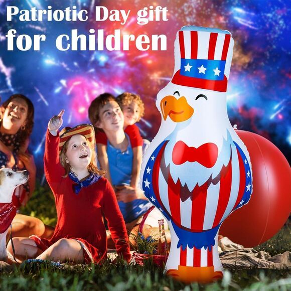 Wettarn 27 Inch 4th of July Inflatables Bowling Set 12 Pack Patriotic (4213) - Picture 7 of 7